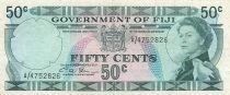 Fidji 50 Cents - Elisabeth II - ND (1971) - P.64b