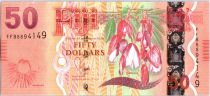 Fidji 50 Dollars Fleurs - Fijiens 2013