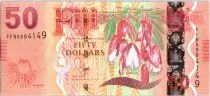Fidji 50 Dollars Fleurs - Fijiens 2013