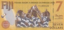 Fidji 7 Dollars - Médaille d\'Or et de Bronze de Rugby - JO Tokyo 2020 - P.NEW