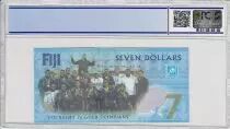 Fidji 7 Dollars, M&eacute;daille d\'Or de Rugby 2016 - Jeux de Rio - 2017 - PCGS 66 OPQ
