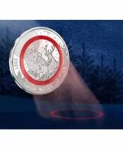 Fidschi 1/2 Dollar - Le traineau du p&egrave;re no&euml;l - Anneau polym&egrave;re - 2021