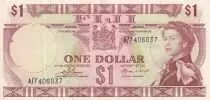 Fidschi 1 Dollar - Elizabeth II - 1974 - Serial A/7