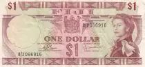 Fidschi 1 Dollar - Elizabeth II - 1974 - Serial B/2