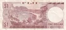 Fidschi 1 Dollar - Elizabeth II - 1974 - Serial B/2