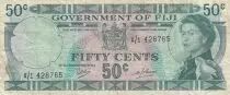 Fidschi 50 Cents - Elisabeth II - 1971 - Serial A/1