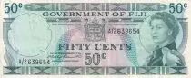 Fidschi 50 Cents - Elizabeth II - 1971 - Serial A/2