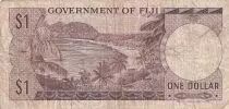 Fiji 1 Dollar - Elizabeth II - 1969 - Serial A/2