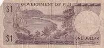 Fiji 1 Dollar - Elizabeth II - 1969 - Serial A/2