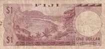 Fiji 1 Dollar - Elizabeth II - 1974 - Serial B/1