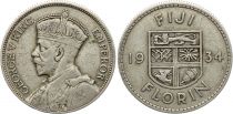 Fiji 1 Florin - George V - 1934 - Silver
