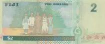 Fiji 2  Dollars - Elizabeth II - Children - 1996 - Serial AM