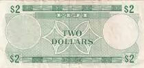 Fiji 2 DollarS - Elizabeth II - 1974 - Serial B/4