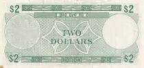 Fiji 2 DollarS - Elizabeth II - 1974 - Serial B/4