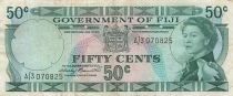 Fiji 50 Cents - Elizabeth II - ND (1971) - P.64a