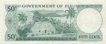 Fiji 50 Cents - Elizabeth II - ND (1971) - P.64b