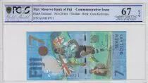 Fiji 7 Dollars, Gold Medal of Rugby 2016 - Olympics Games of Rio - 2017 - PCGS 67 OPQ