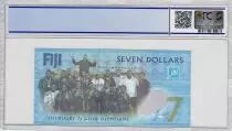 Fiji 7 Dollars, Gold Medal of Rugby 2016 - Olympics Games of Rio - 2017 - PCGS 67 OPQ