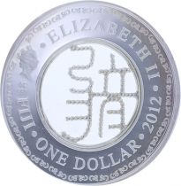 Fiji Year of the Dragon - 1 Dollar 2012 Silver