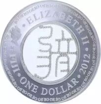 Fiji Year of the Dragon - 1 Dollar 2012 Silver