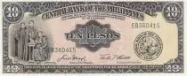 Filipinas 10 Pesos - Fathers Gomez, Burgos and Zamora - Monument - 1949 - EB Series