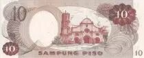 Filipinas 10 Piso - A. Mabini - Church - ND (1969) - P.144a