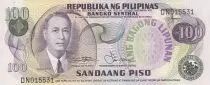 Filipinas 100 Piso  - Manuel  Roxas - Central bank - 1978 - Serial DN