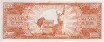 Filipinas 20 Pesos - A. Bonifacio & E. Jacinto - Serial EB - 1949 - P.137e