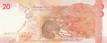 Filipinas 20 Piso - M.L. Quezon - Civet - 2010 - Serial A - P.206a