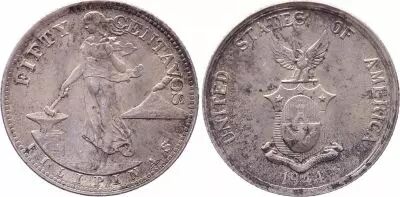 Filipinas 50 Centavos - United States of America - 1944 S - XF