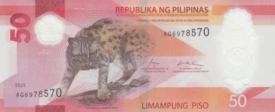 Filipinas 50 Piso - Leopard - Pisces - Polymer - 2025 - AG Series