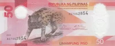 Filipinas 50 Pisos - Fish - Leopard - Polymer - 2025 - Serial AG