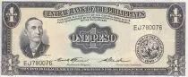 Filippine 1 Peso - Mabini - Church - Serial EJ - 1949 - P.133