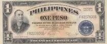 Filippine 1 Peso - Mabini - Orange design - 1949 - Series 66