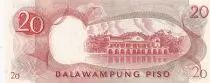 Filippine 20 Piso - M.L. Quezon - Malakanyang Palace - 1969 - UNC - P.145a