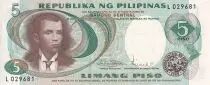 Filippine 5 Pesos - Andres Bonifacio - ND (1969) - P.143b