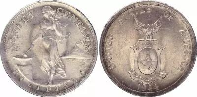 Filippine 50 Centavos - United States of America - 1944 S - XF