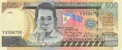 Filippine 500 Piso - Benigno Aquino Jr. - 2008 - P.196