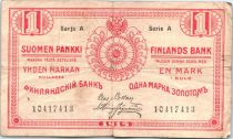 Finland 1 Markkaa Red - 1915 Serial A