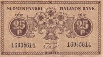 Finland 1 Pennia - Brown - 1918 - F to VF - P.33