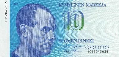 Finland 10 Markkaa - Paavo Nurmi - 1986 - P.113