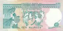 Finland 10 Rupees - Central Bank of Seychelles - 1989 - Serial C