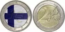 Finland 2 Euros - 10 years EMU - Colorised - 2009 - Bimetallic