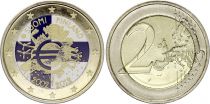 Finland 2 Euros - 10 years of the Euro - Colorised - 2012