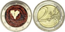 Finland 2 Euros - 60th anniversary of the Universal Declaration of the Human Rights at the UNO - Colorised - 2008