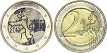 Finland 2 Euros - Cration of the Rahapaja - Colorised - 2010