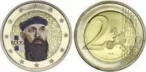 Finland 2 Euros - Eemil Sillanpää - Colorised - 2013