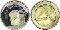 Finland 2 Euros - Eemil Sillanpää - Colorised - 2013