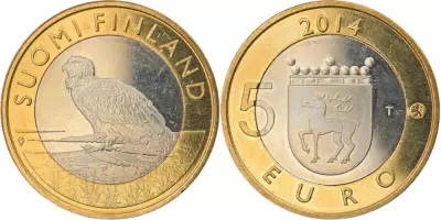 Finland 5 Euro The Eagle in Aland - 2014