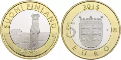 Finland 5 Euro The Ermine of Ostrobothnia - 2015